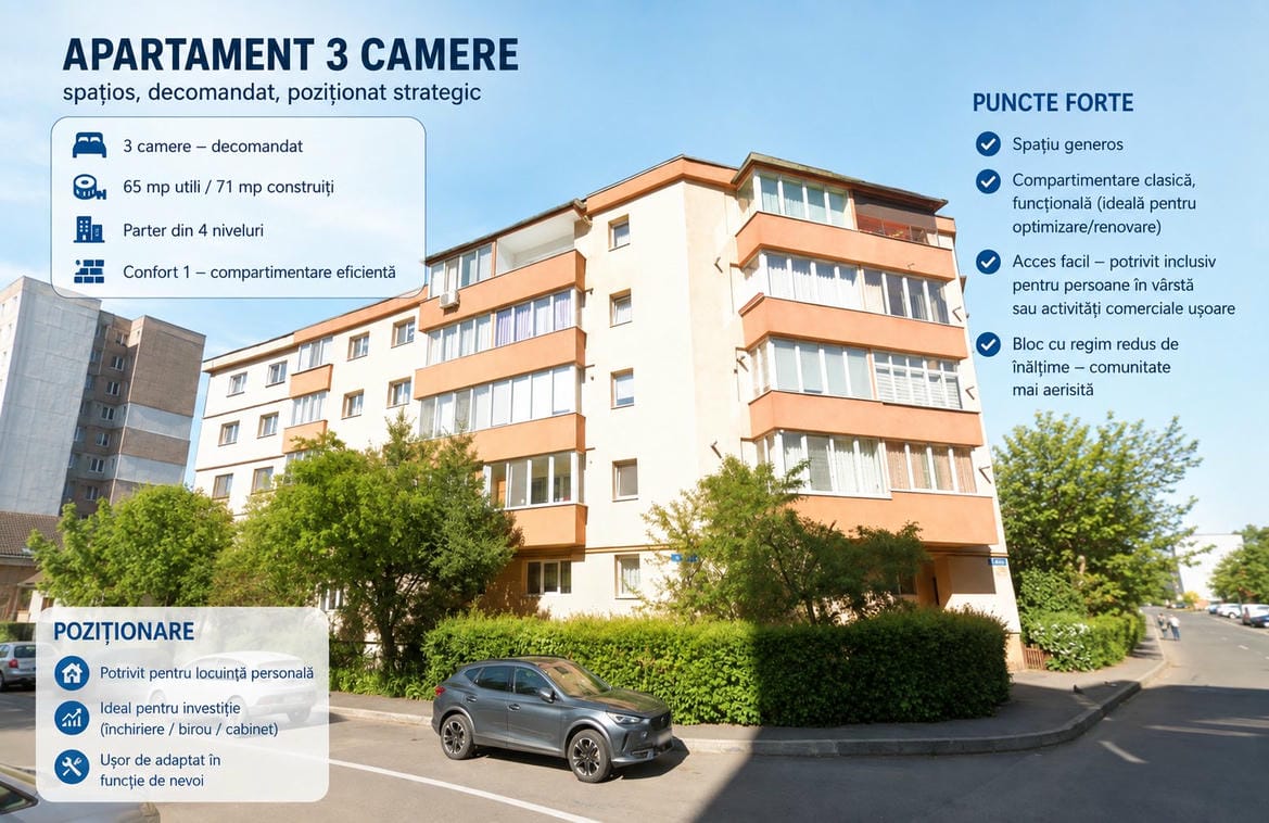 poza Brasov, Florilor-Craiter, Apartament-3 camere, parter