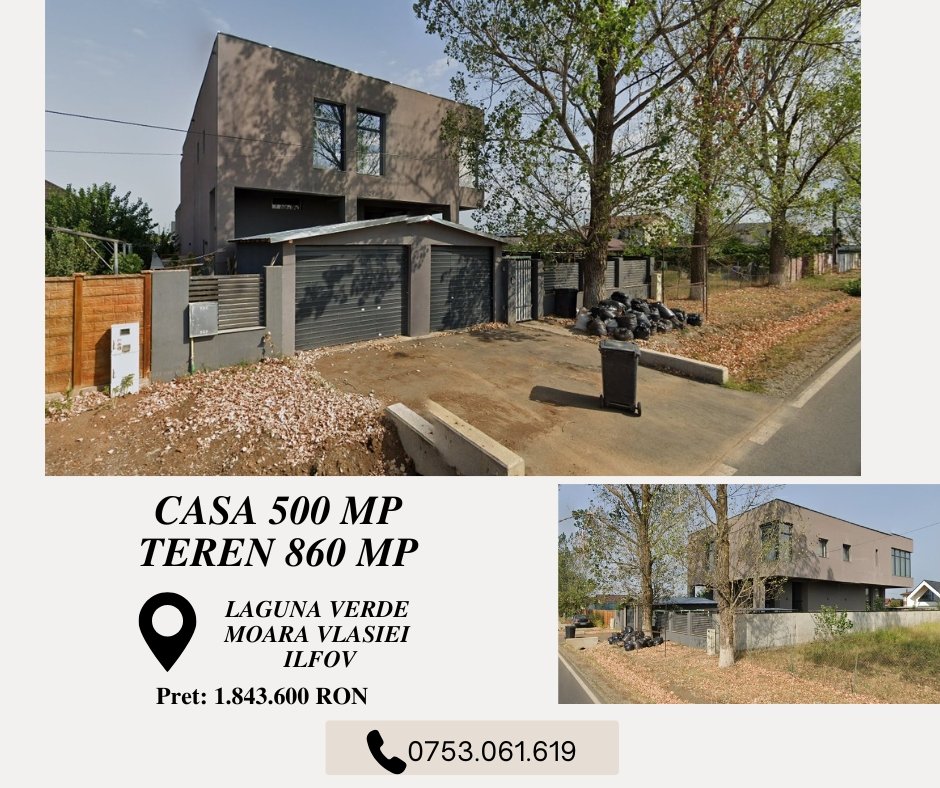 poza Casa  500 mp + Teren 860 mp - Laguna Verde ~ Moara Vlasiei ~ Ilfov