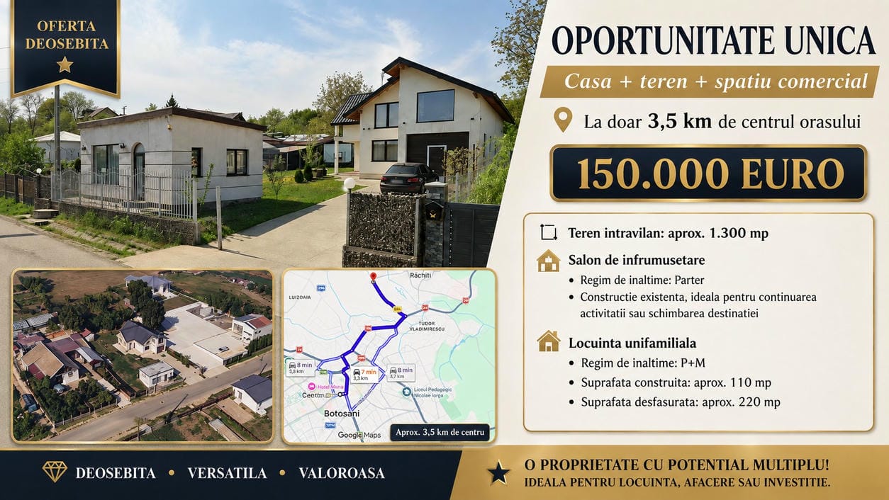 poza Casa P+M 220mp +Teren 1300 mp - Cismea Rachiti ~ BT