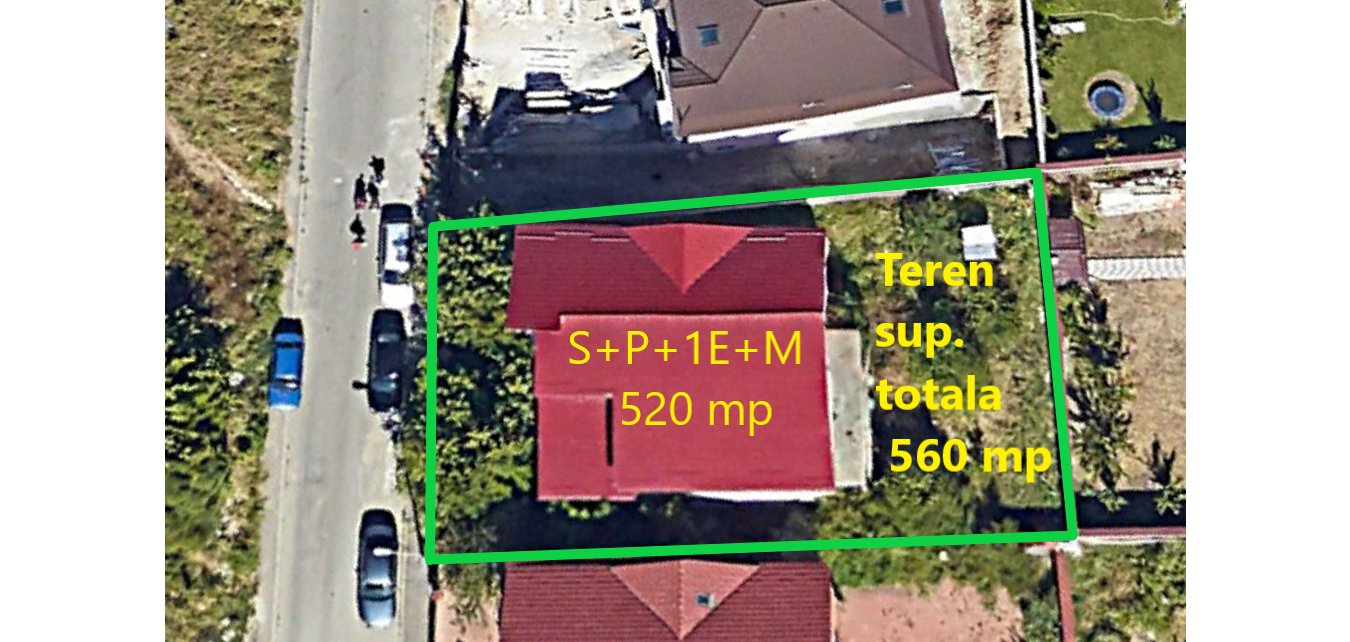 poza Casa S+P+1E+M 520 mp si Teren 560 mp Colentina - Sector 2