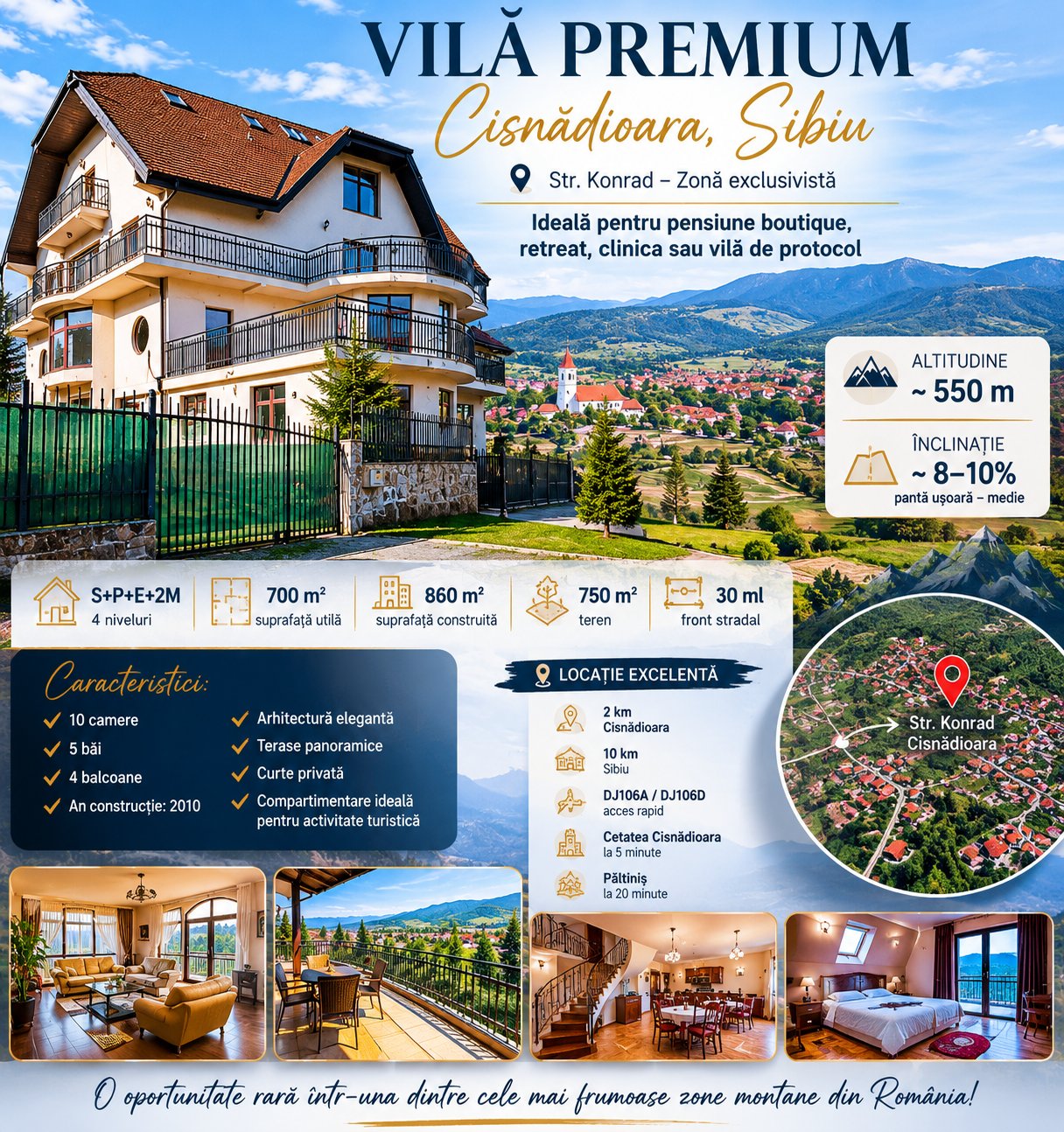 poza CISNADIOARA, SIBIU - IMOBIL 700 MP-  S+P+E+2M + Teren - 750mp, SUPER OFERTA!!!