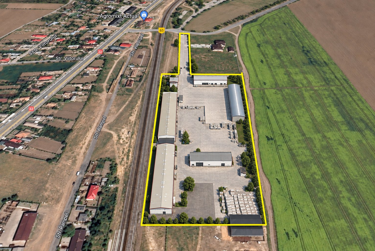 poza Depozit cereale 10.216 m² + Teren- 35.305 m² - BAIA / TULCEA