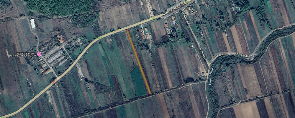 poza STREHAIA MEHEDINTI TEREN CU DESCHIDERE 20 ML IN E70- BD. REPUBLICII - SUPRAFATA TOTALA 9.223 mp