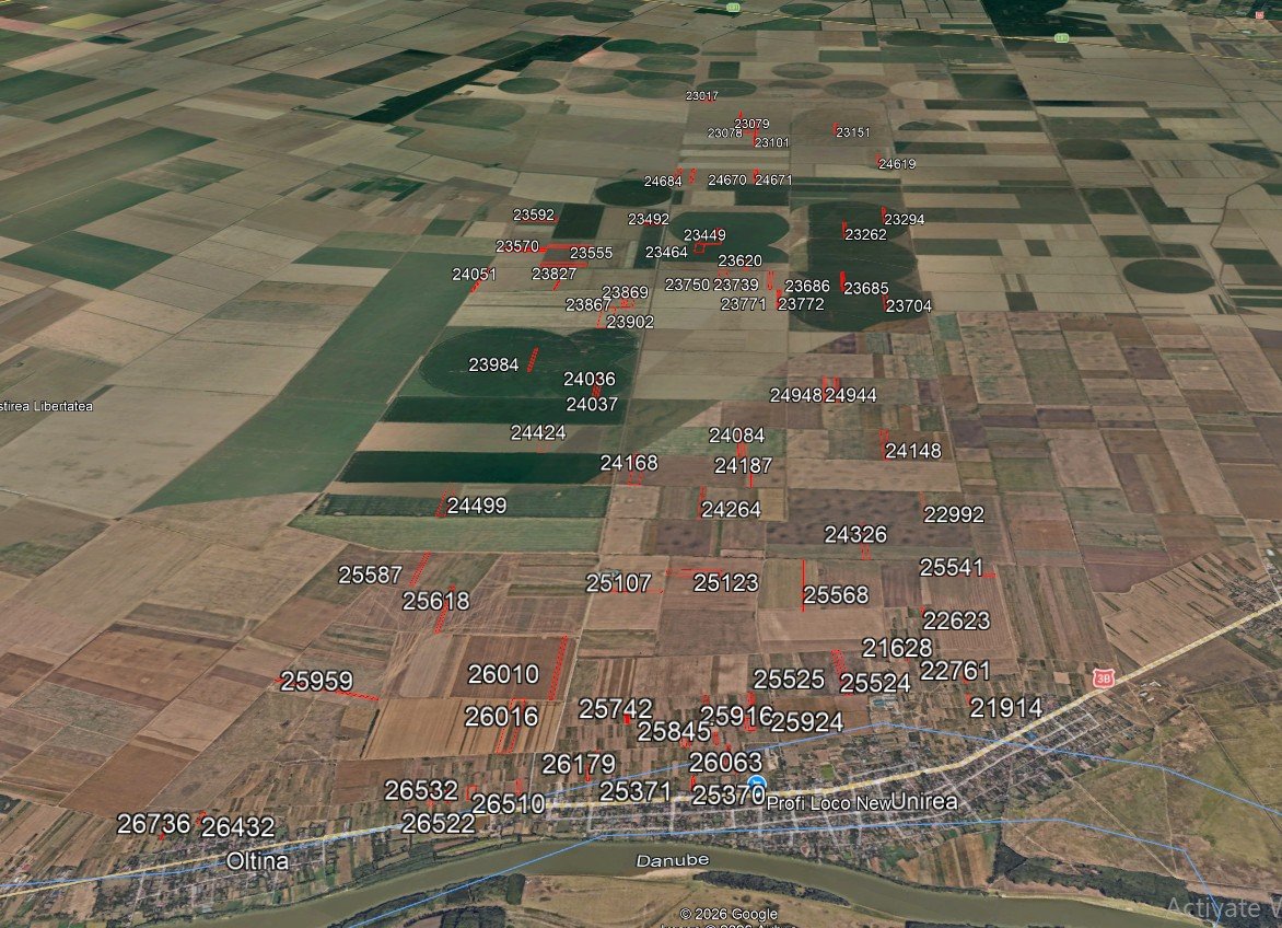 poza Teren agricol 94,26 ha, localitatea Unirea, jud. Călărași