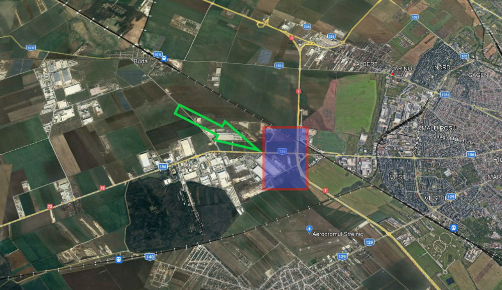 poza Centura Vest - Ploiesti, Teren industrial 14.500 mp