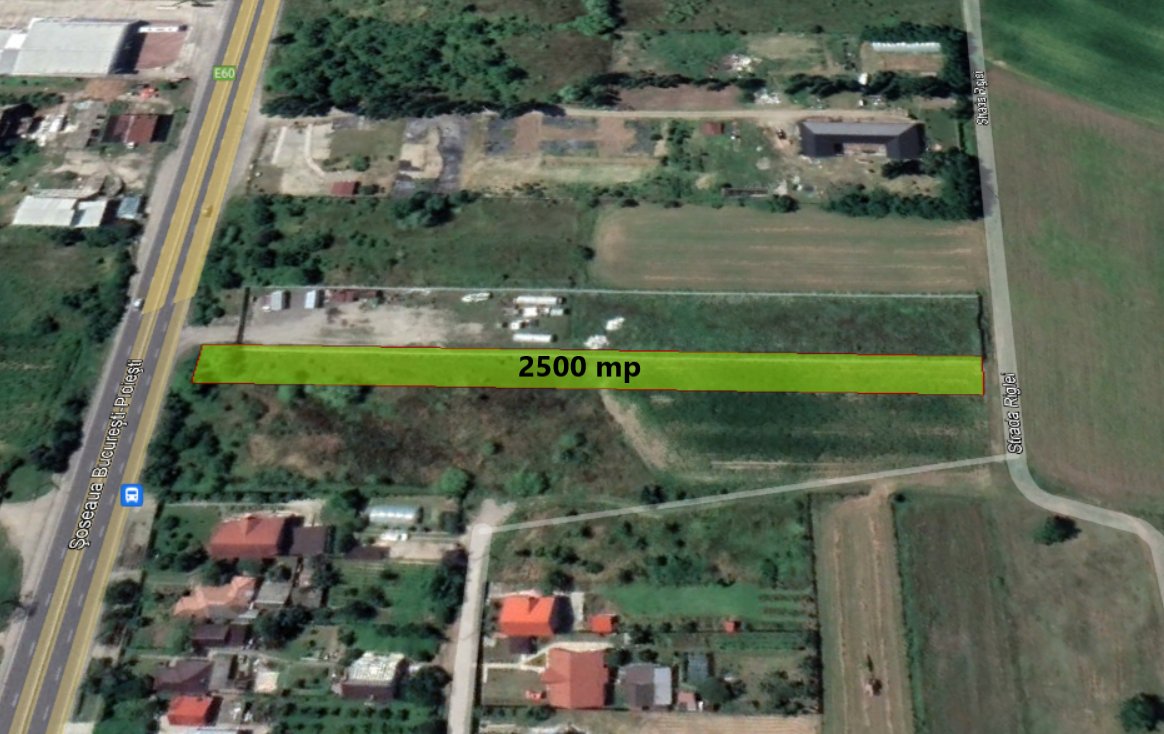 Teren intravilan 2500mp Ciolpani poza Teren intravilan 2500mp Ciolpani