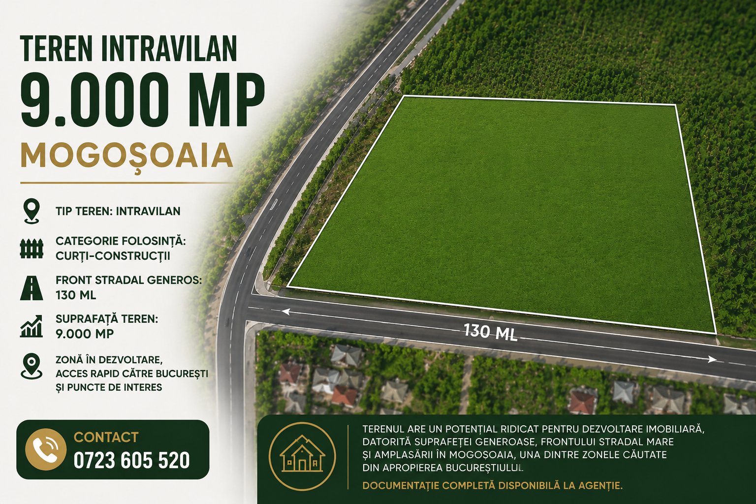 poza Teren intravilan  9.000 mp Mogosoaia