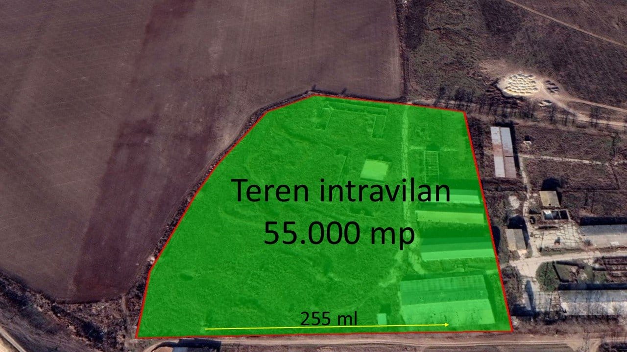 poza Oportunitate investițională - Proprietate cu profil agro-industrial, teren 55000 mp