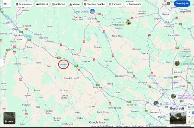 poza Terenuri extravilane Morteni jud Dambovita